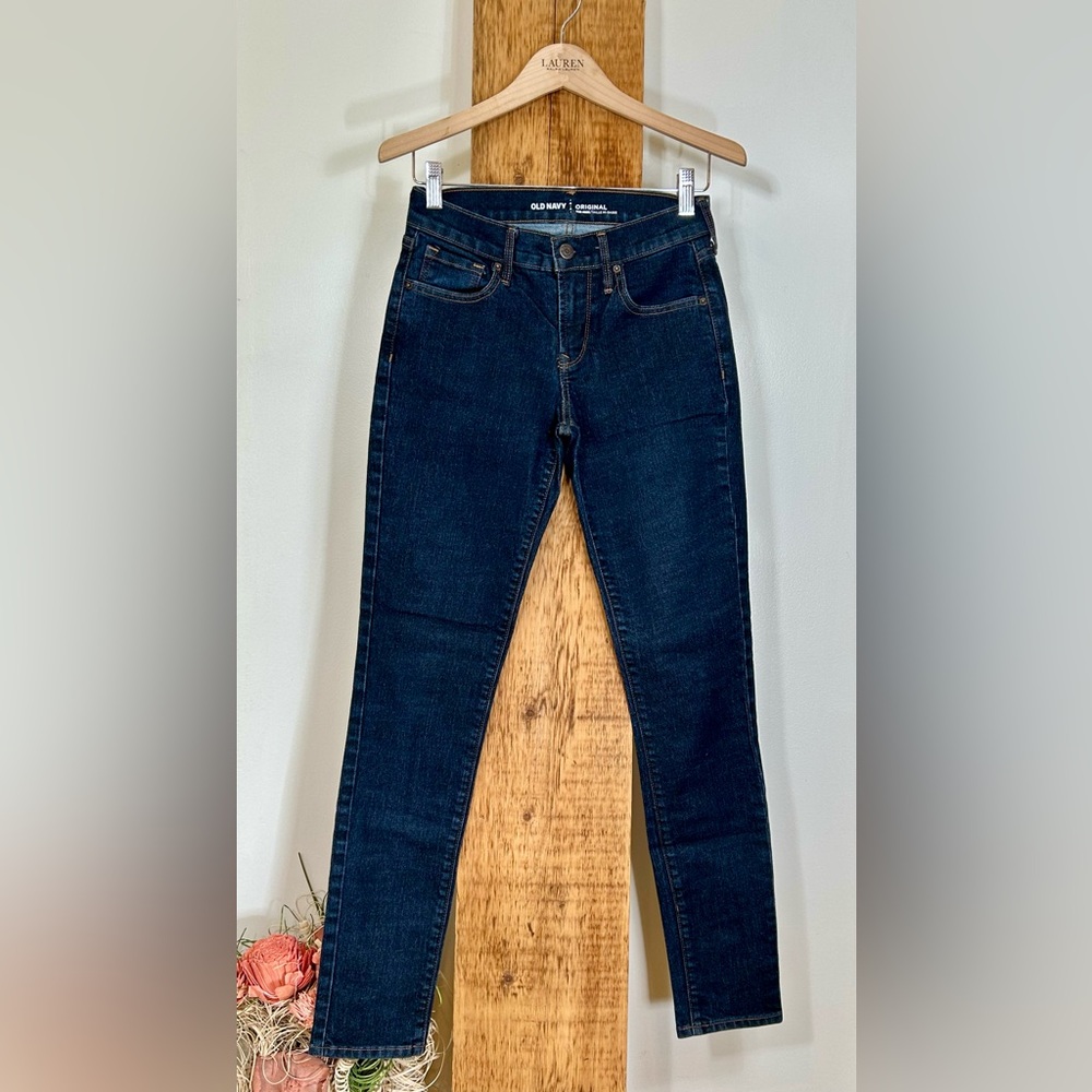 Old Navy Women's Dark Blue Skinny Jeans